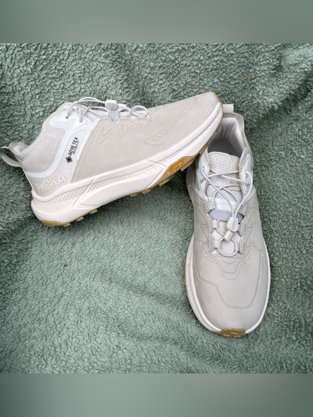 Hoka One One Transport Chukka Women's GORE-TEX Off-White and Tan Trail Sneaker